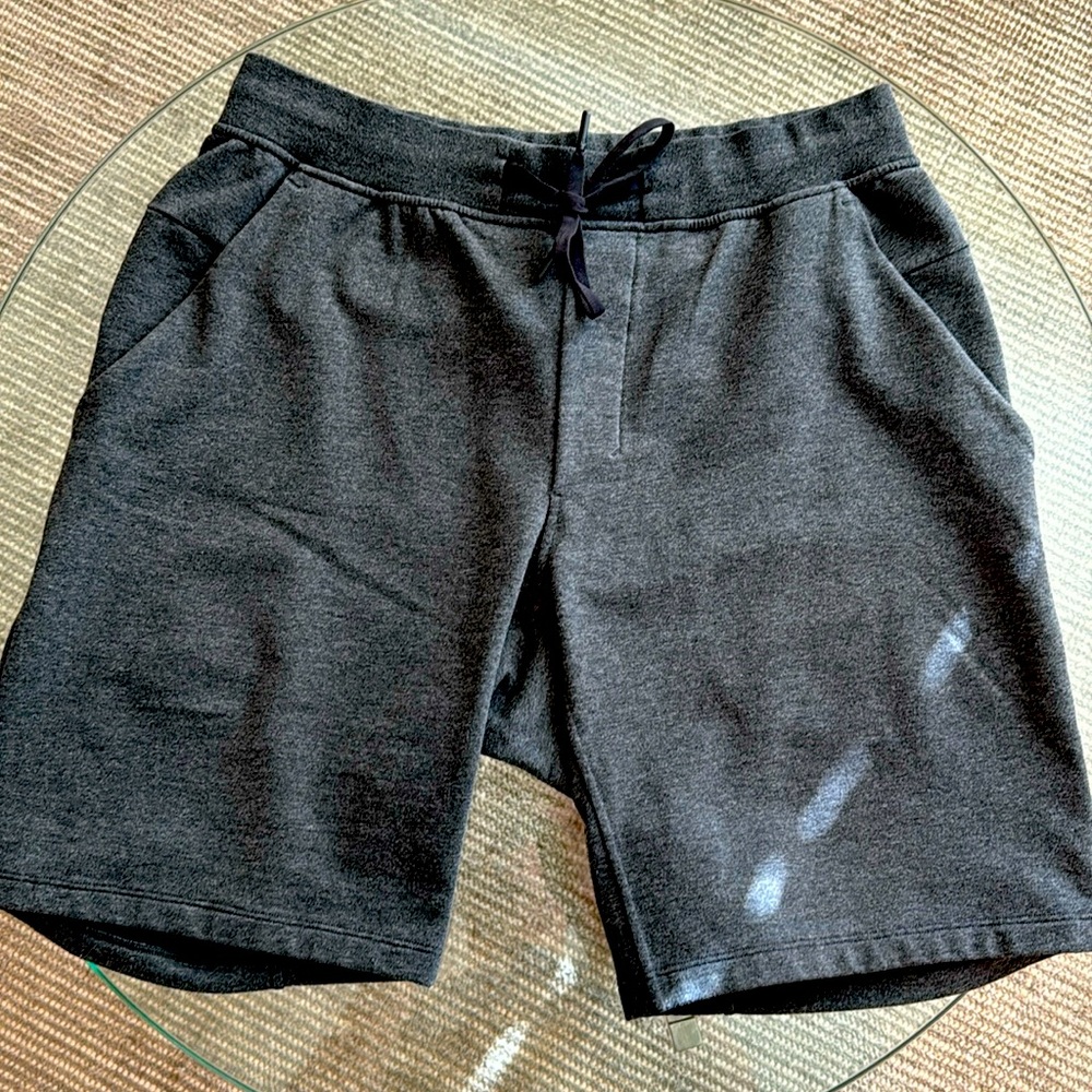 lululemon athletics City Sweat Short Large 9” inseam linerless, Charcoal…